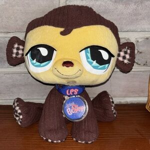 Littlest Pet Shop Plush Monkey retired